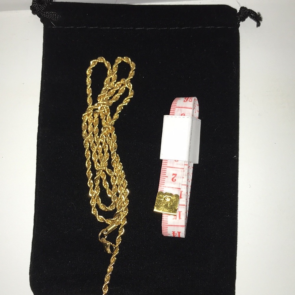 New 14k Gold Plated 24” Rope Necklace Kay Jewelers